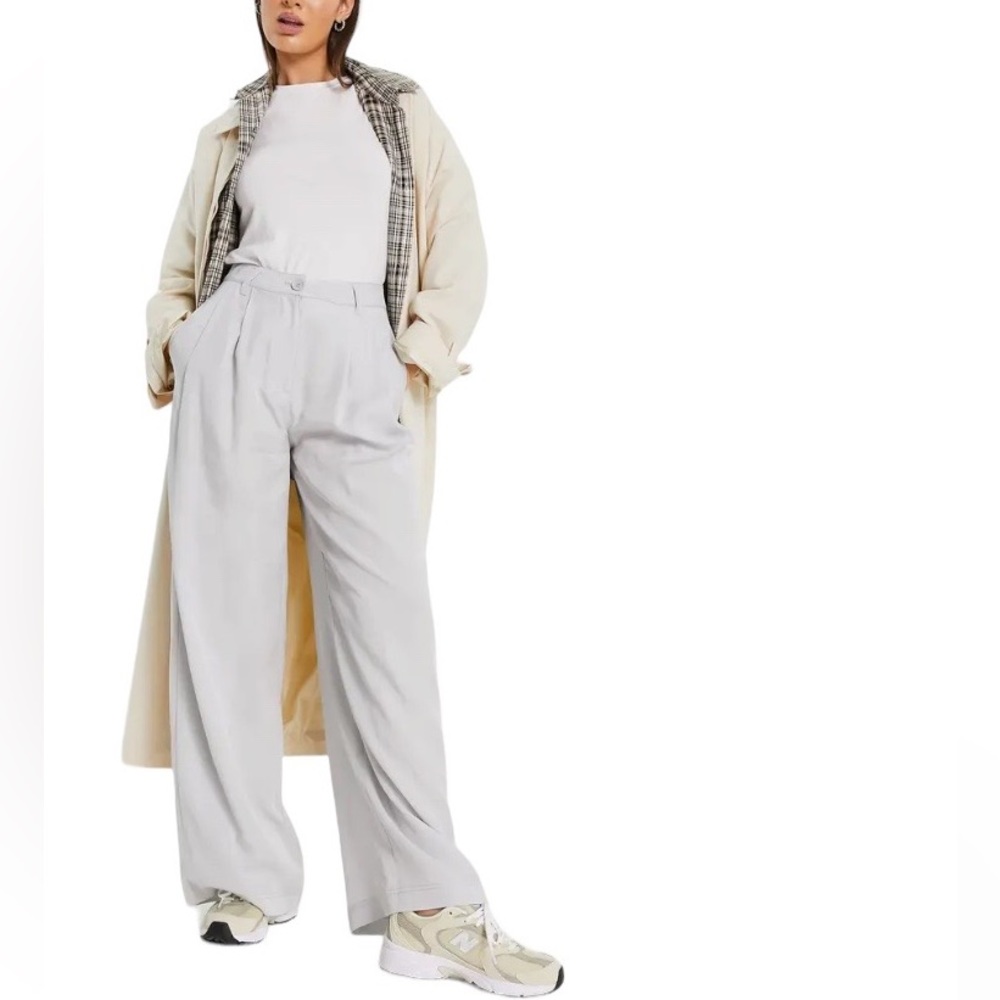 Vintage Liz Claiborne High Waisted Wide Leg Wool Pants